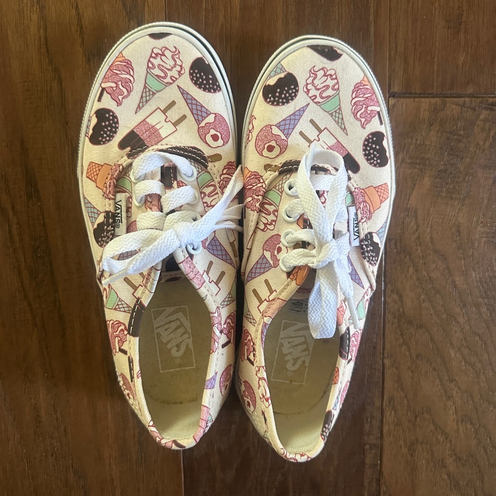 Kids Vans Ice Cream Print Sneakers – Size 1